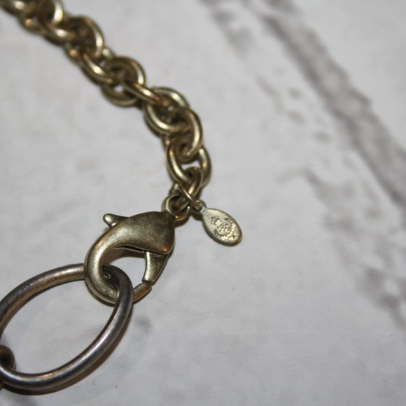 Beautiful gold Premier Designs Large link necklace 40" - Picture 2 of 5